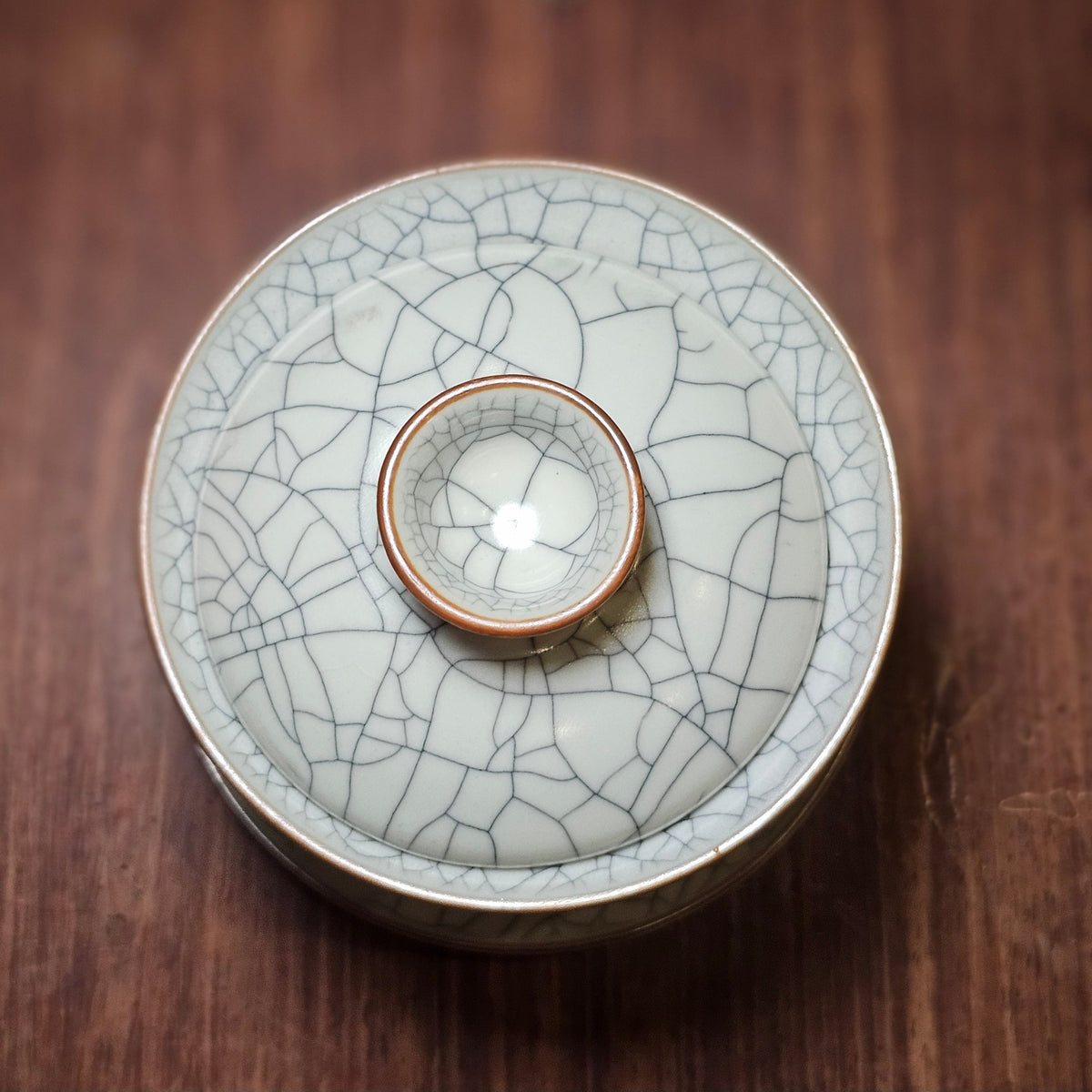 Geyao Porcelain Crackle Gaiwan