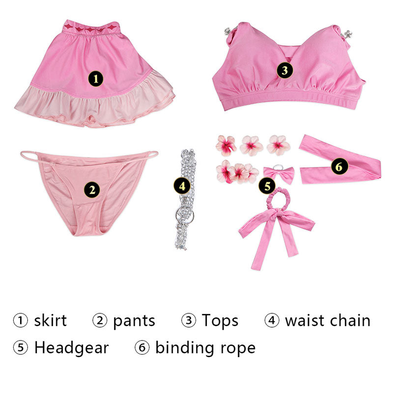 Final Fantasy VII Rebirth Aerith Gainsborough Swimsuit Cosplay Costumes