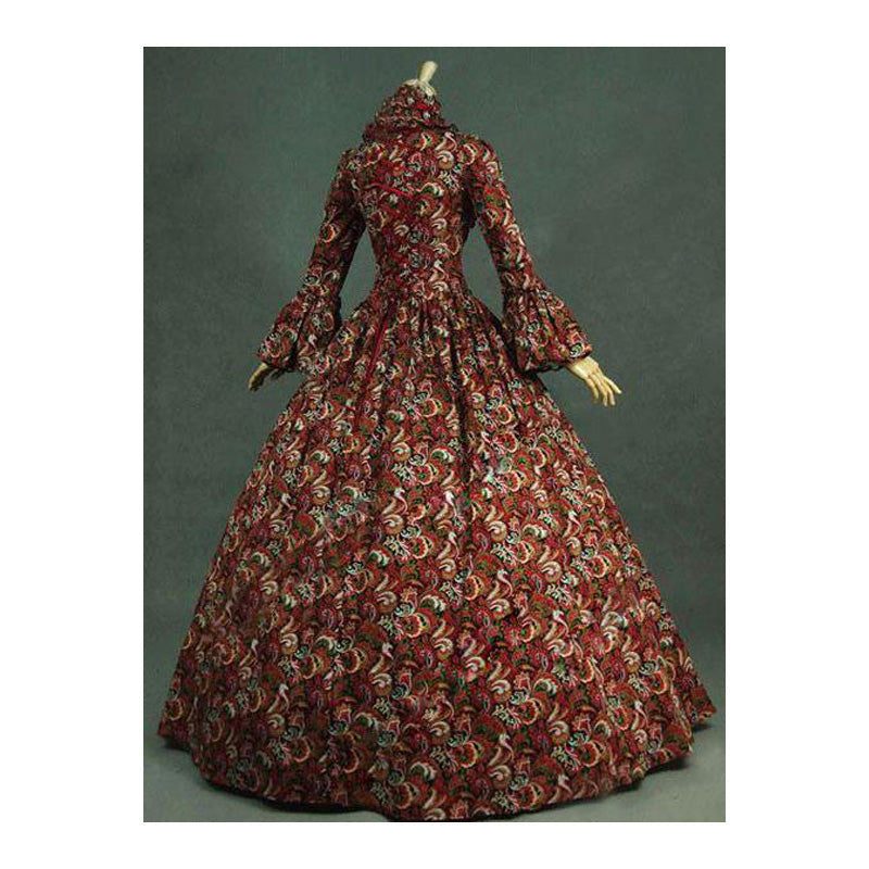 European Retro Victorian Court Style Women's Evening Dress Cosplay Costumes