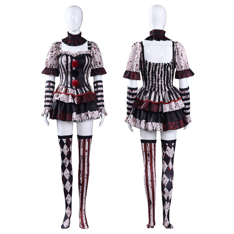 Clown Halloween Party Dark Cosplay Costumes