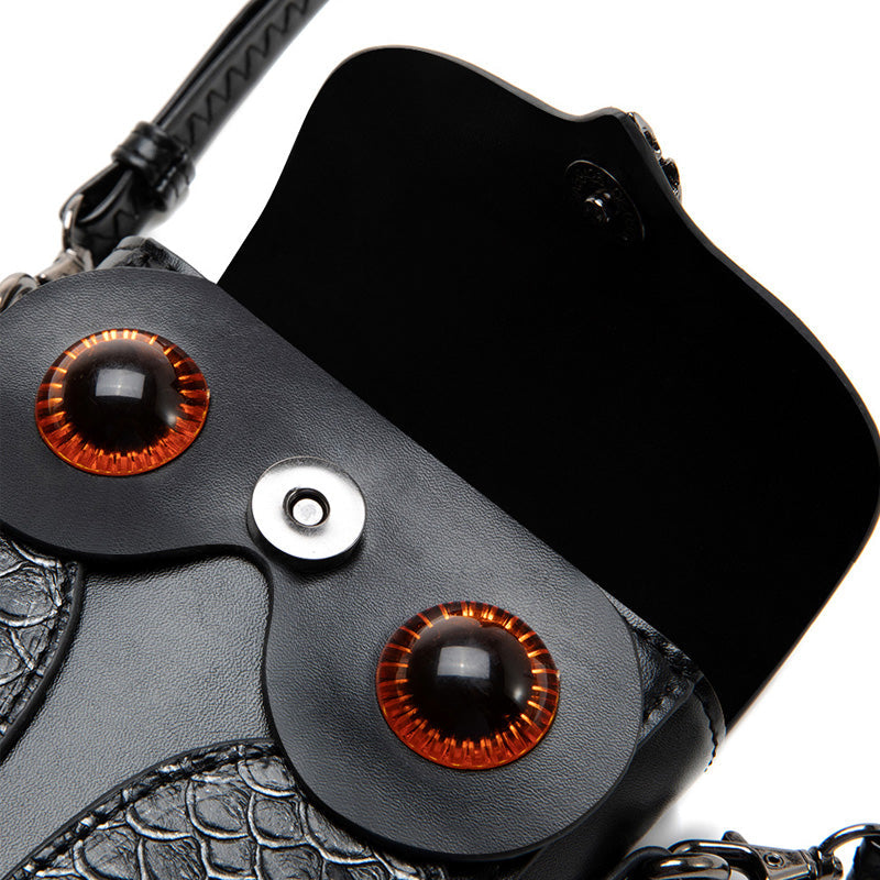 Punk Women's Snakeskin Patchwork Anchor Eagle Handbag Shoulder Bag Cosplay Props