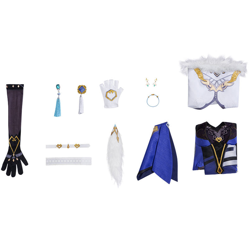 Game Genshin Impact Yelan Fullset Cosplay Costume