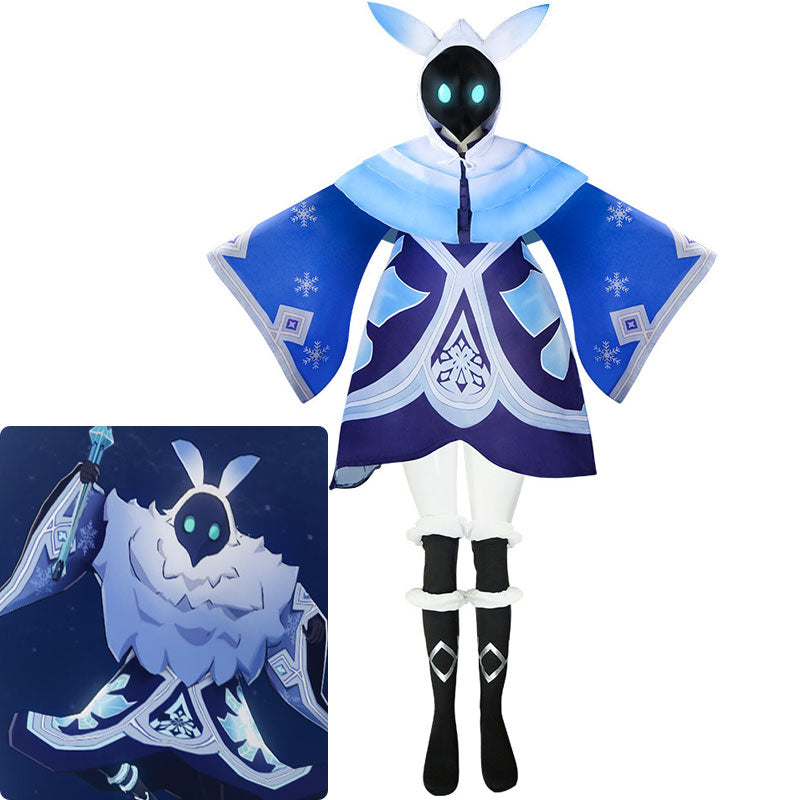 Game Genshin Impact Mago Del Abismo Cryo Hydro Cosplay Costumes