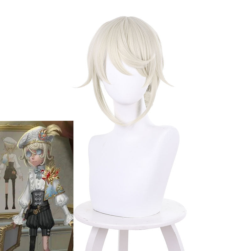Game Identity V Edgar Valden Golden Ratio Milky White Cosplay Wigs
