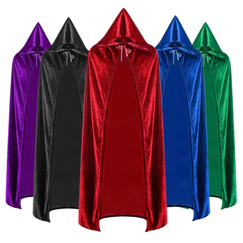 New Halloween Cloak Reaper Sorcerer Witch Long Multicolor Cosplay Cloak