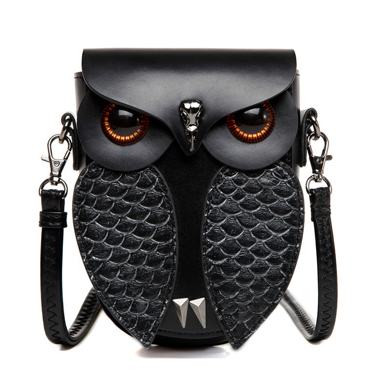 Punk Women's Snakeskin Patchwork Anchor Eagle Handbag Shoulder Bag Cosplay Props