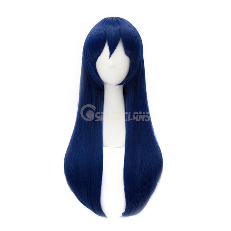 Anime LoveLive! Sonoda Umi Long Dark Blue Cosplay Wigs
