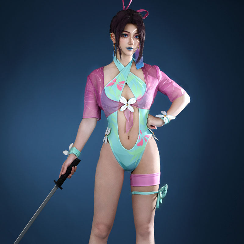 Marvel Rivals Psylocke Breezy Butterfly Cosplay Costumes