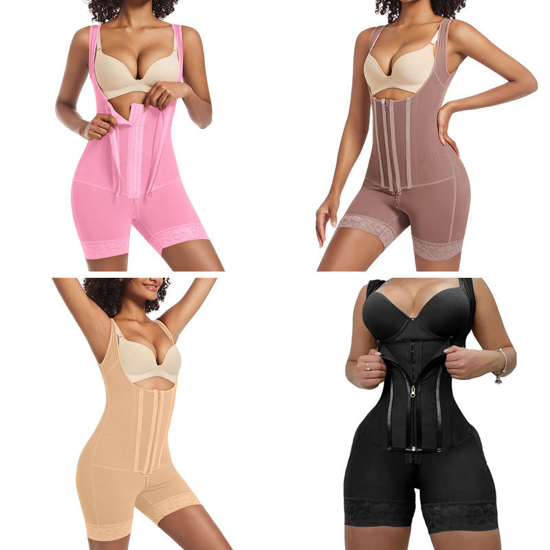 Shapewear Bodysuit for Women Tummy Control Fajas Colombianas Waist Trainer Butt Lifter Thigh Slimmer Full Body Shaper