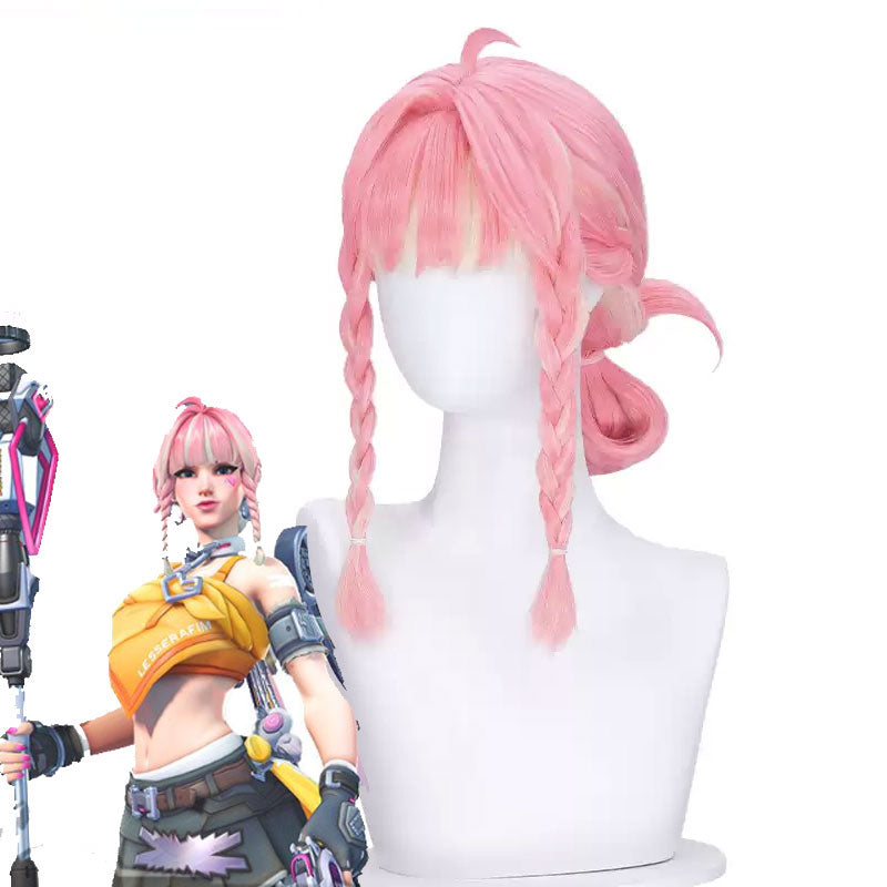 Overwatch 2 X LE SSERAFIM FEARLESS Mercy Cosplay Wigs