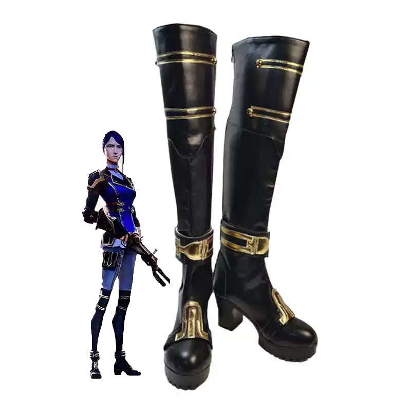 LOL Arcane Season 2 Caitlyn Cosplay Shoes