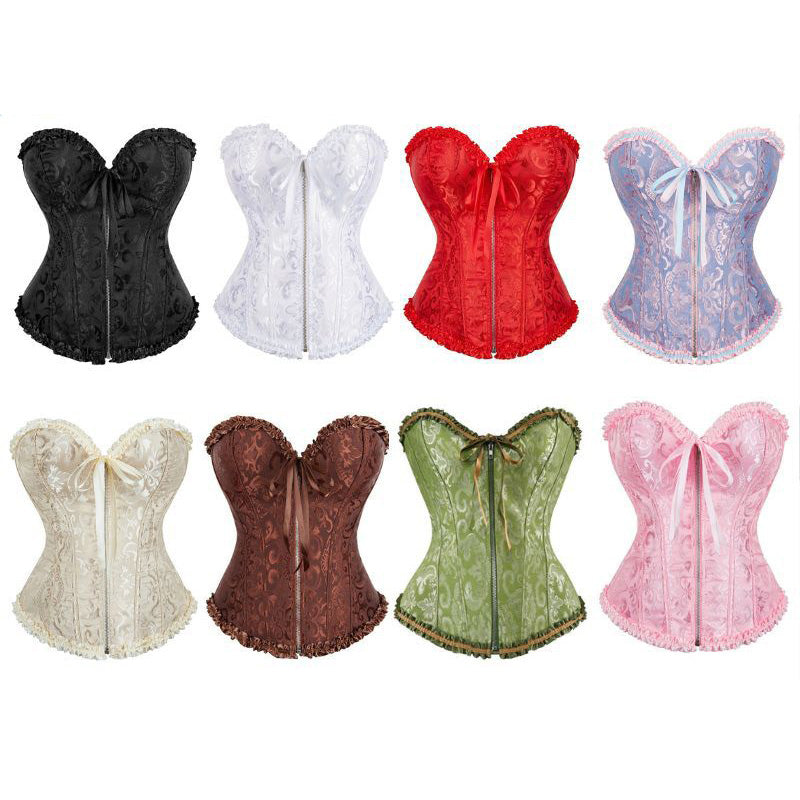 Court-styletro Z Reipper Jacquard Bustier Waist-cinching Corset Cosplay Costumes