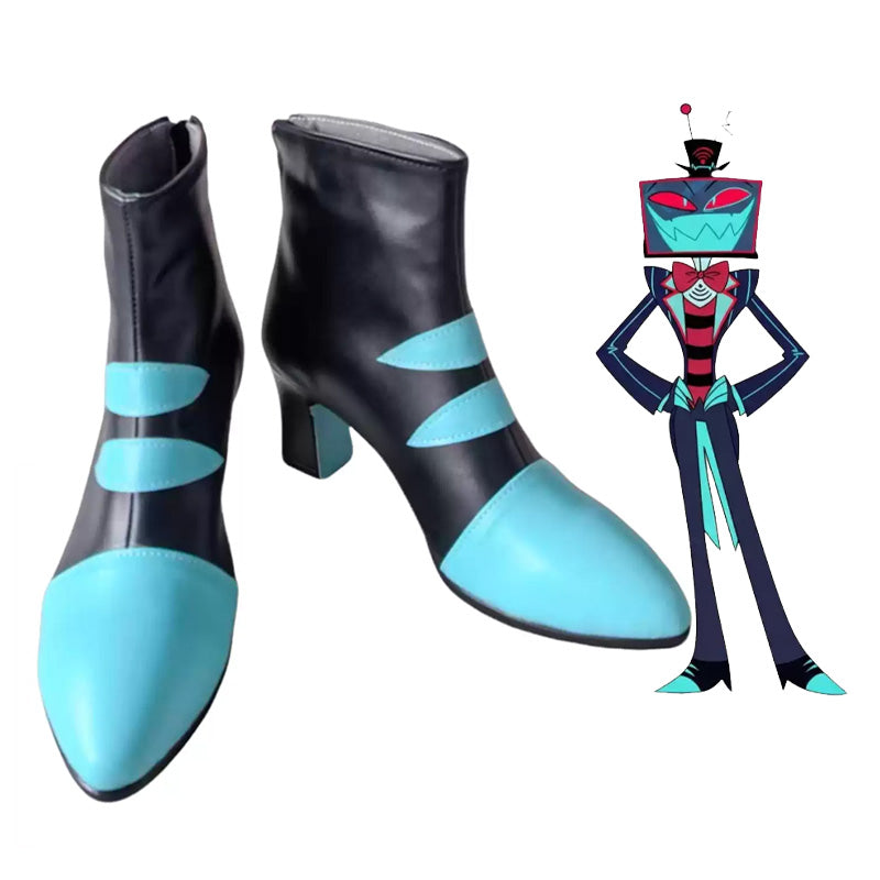 Anime Hazbin Hotel Vox Cosplay Shoes