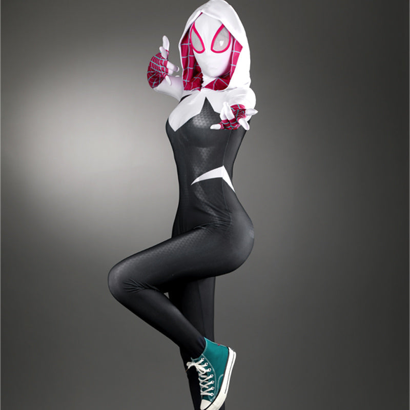 Spider-Man: Across The Spider-Verse Gwen Stacy Jumpsuit Cosplay Costumes