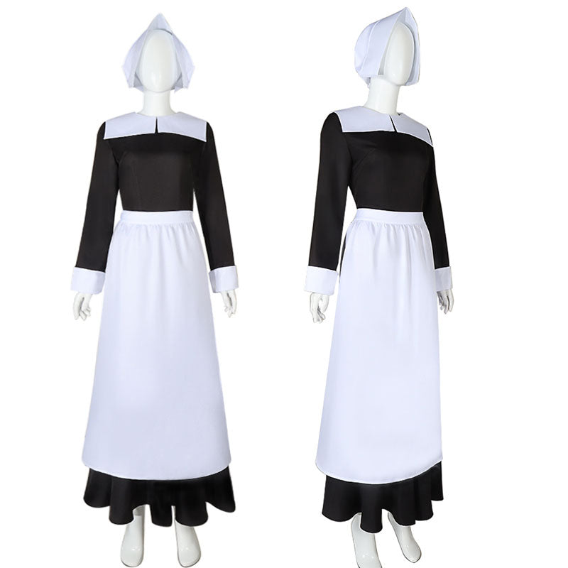 The Addams Family Wednesday Addams Maid Cosplay Costumes