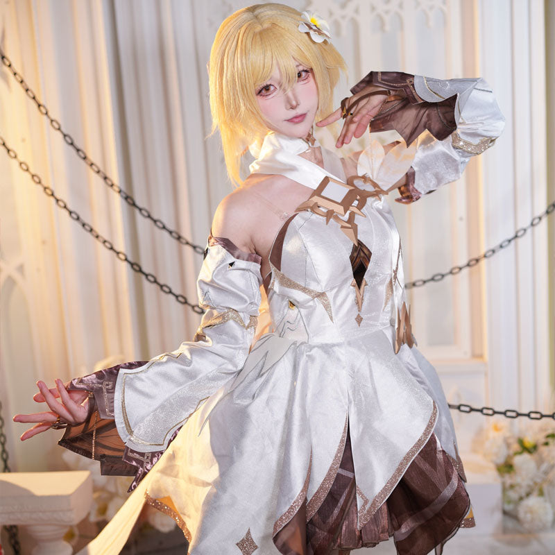 Genshin Impact Lumine As Heaven and Earth Are Made Anew Cosplay Costumes