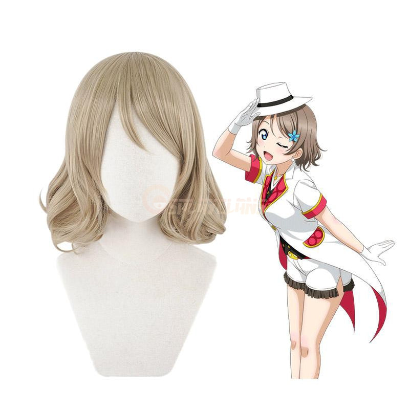 Anime LoveLive!Sunshine!! Watanabe You Short Linen Cosplay Wigs