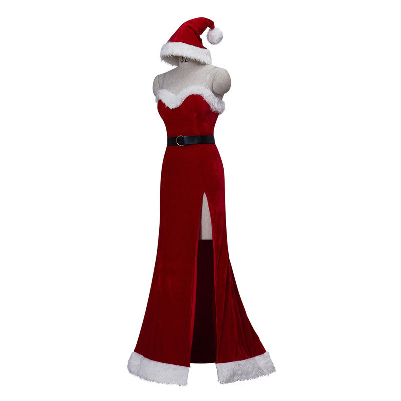 Christmas Roger Rabbit Womens Red Sequin Dress Cosplay Costume
