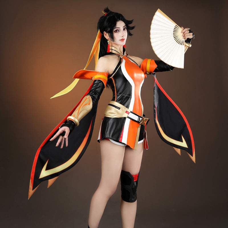 Overwatch Anran Orange Cosplay Costume