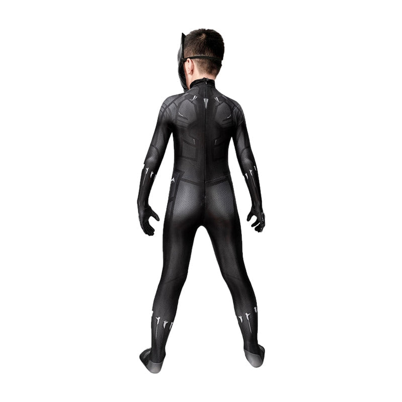 Movie Captain America Civil War Black Panther Children Jumpsuit Cosplay Costume