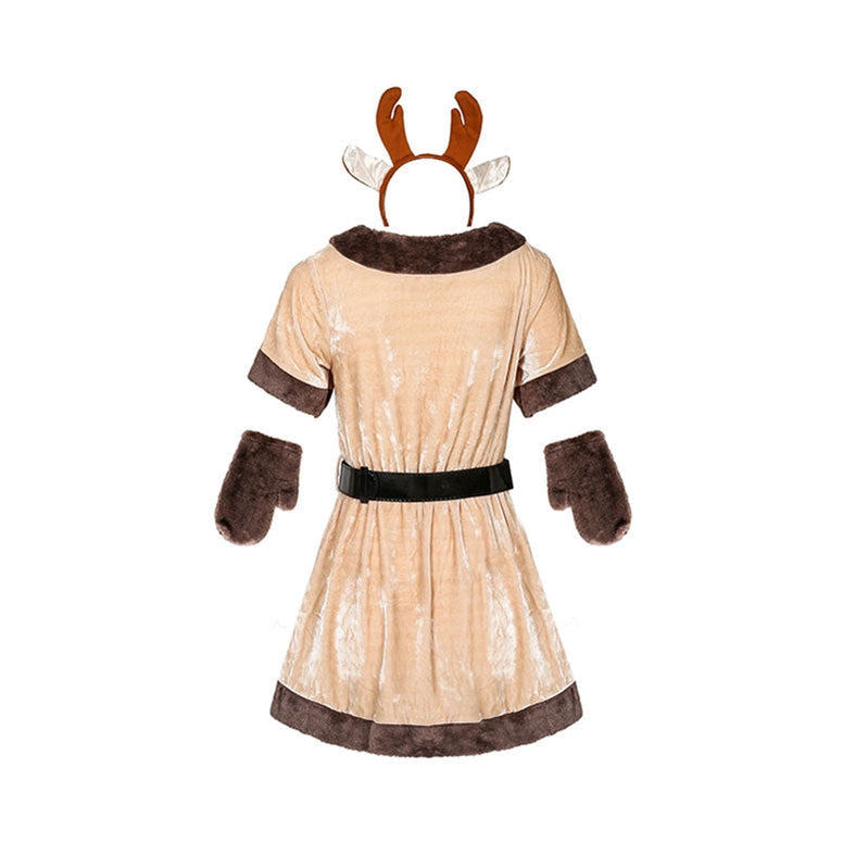 Christmas Reindeer Brown Dance Party Costume