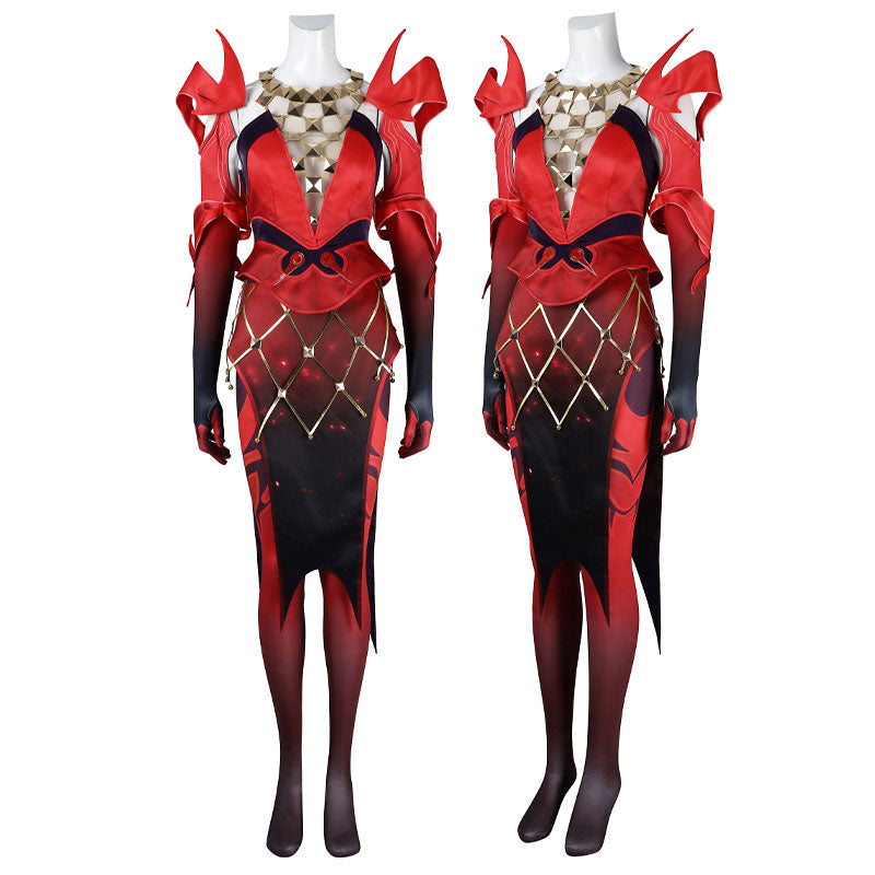 Marvel Rivals Scarlet Witch Emporium Matron Cosplay Costumes