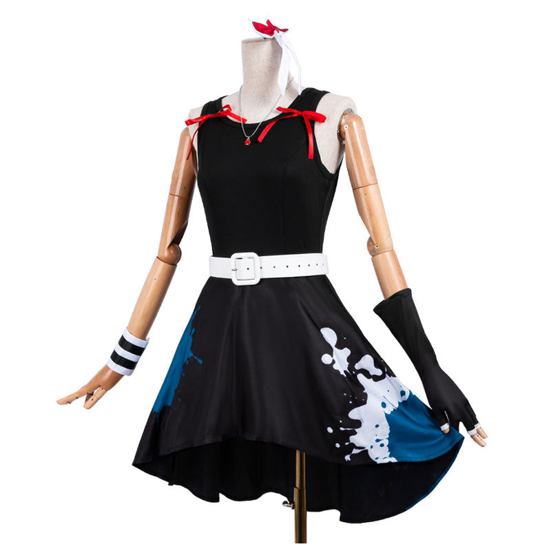 Girls Band Cry Awa Subaru Black Dress Cosplay Costumes