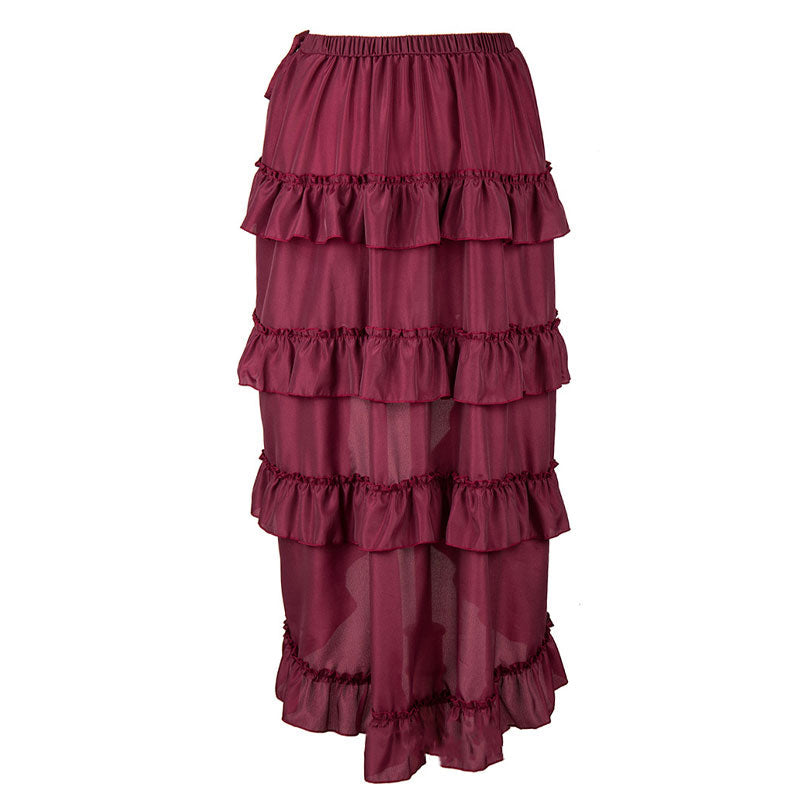 Steampunk Skirt for Corset Women Show Girl Pirate Skirts Party Clubwear Vintage