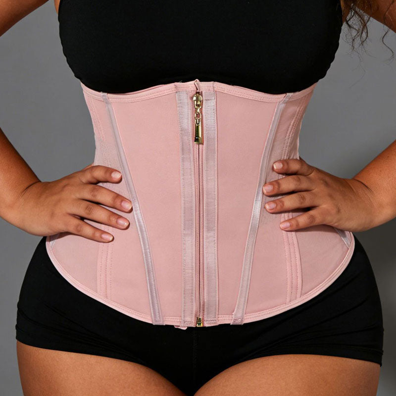 Waist Trainer Double Compression Shaper Slimming 13 Steel Bones Belt