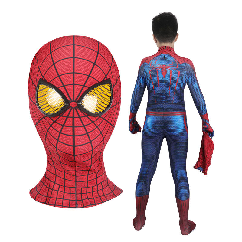 The Amazing Spider-Man Peter Parker Jumpsuits Child Cosplay Costume