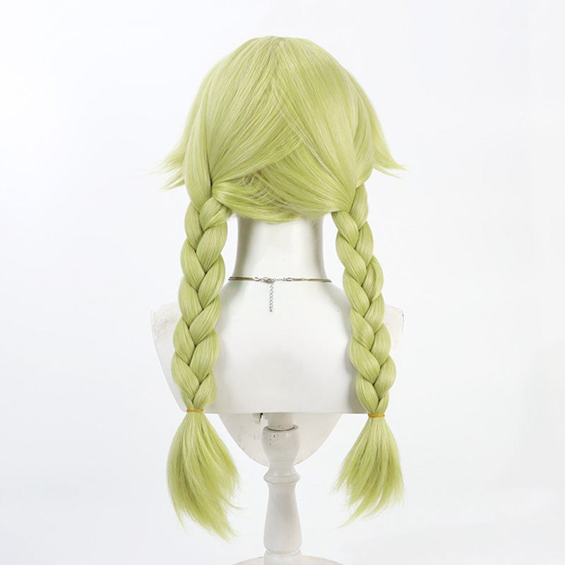 Dr.stone Nikki Hanada Double Braids Cosplay Wigs
