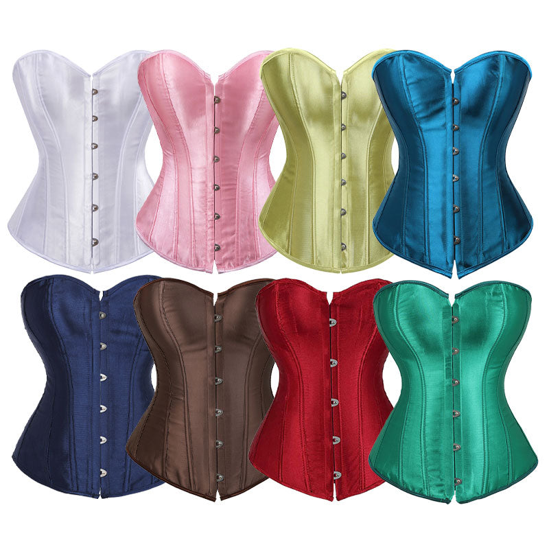 Court Style Bridal Corset Shaper Bust Lifting Waist Cinching Tight Bustier Tank Top Hourglass Shapewear