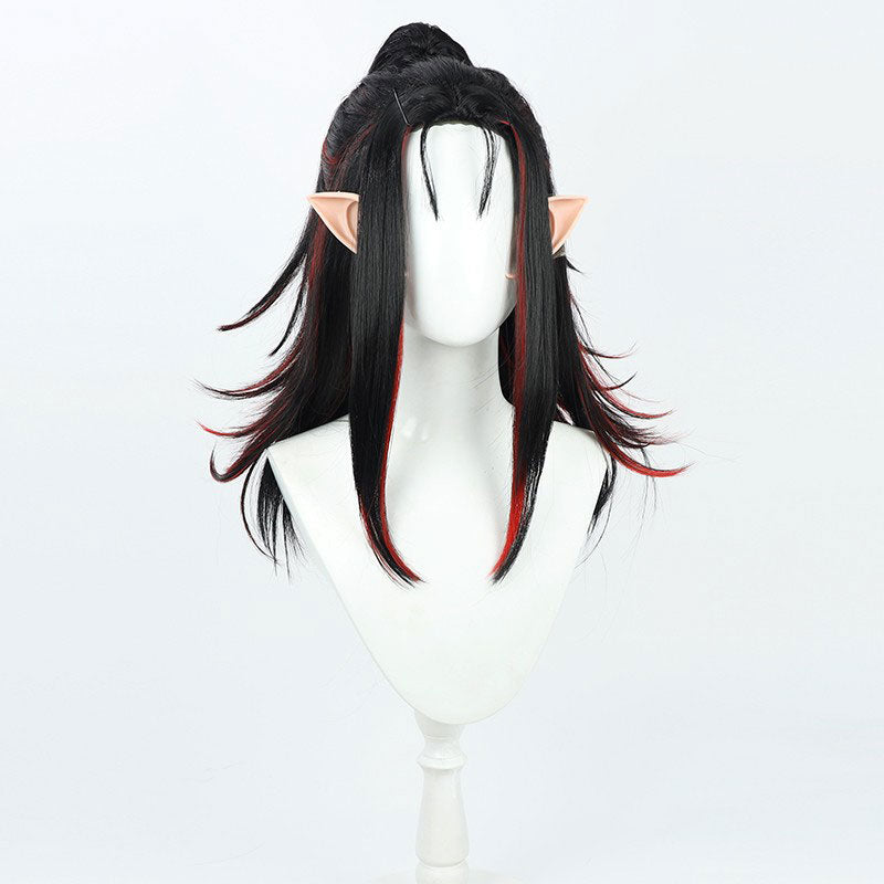 Hololive English Virtual YouTuber NIJISANJI XSOLEIL Vox Akuma Cosplay Wig With Ear Props