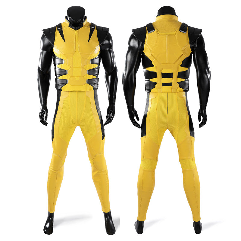 Marvel Wolverine Wolverine Yellow Battle Suit Cosplay Costumes