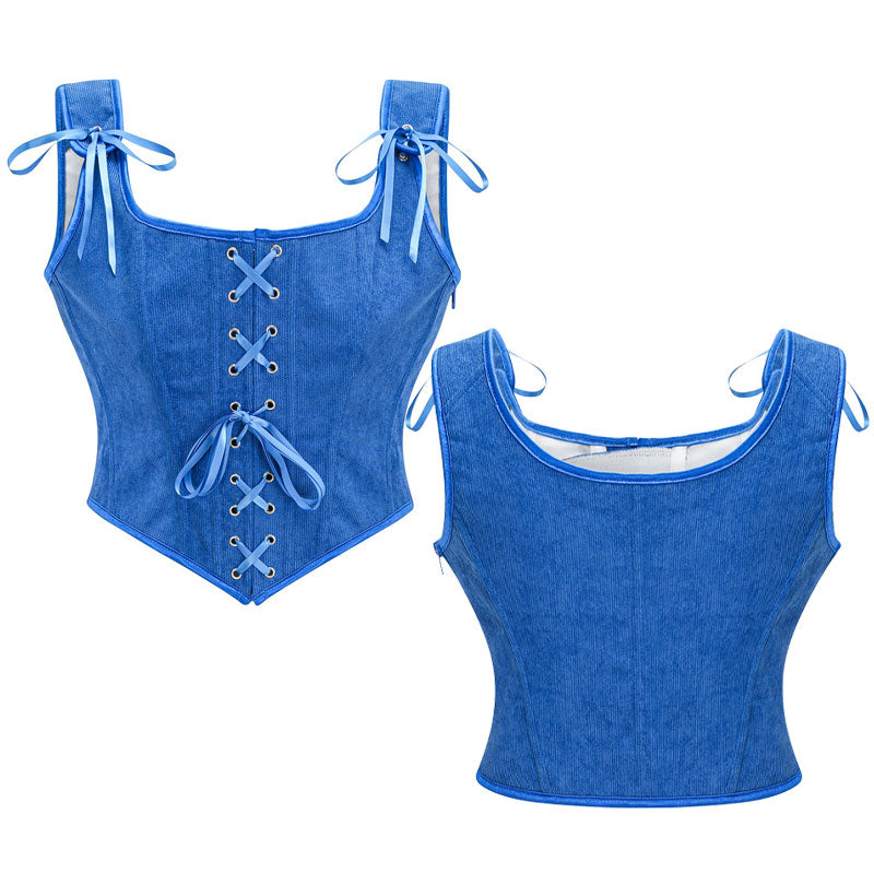 Women Renaissance Bustier Corset Tops Vintage Lace up Floral Jacquard Bodice Push Up Shapewear Crop Top