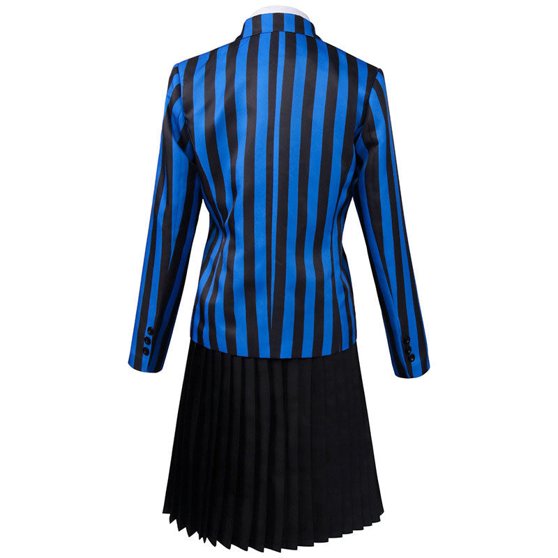 The Addams Family Wednesday Addams Short School Uniform Cosplay Costumes