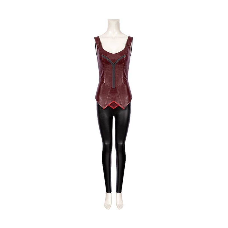 Movie Captain America Civil War Wanda Maximoff Cosplay Costume