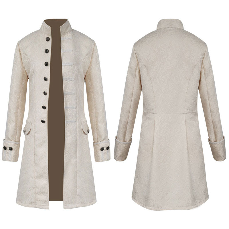 European Style Fashion Steampunk Retro Men's Stand Collar Uniform Cosplay Costumes