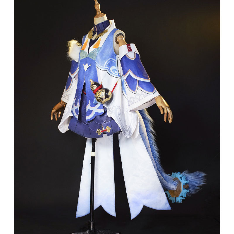 Honkai: Star Rail Bailu Cosplay Costume With Free Gourd Props