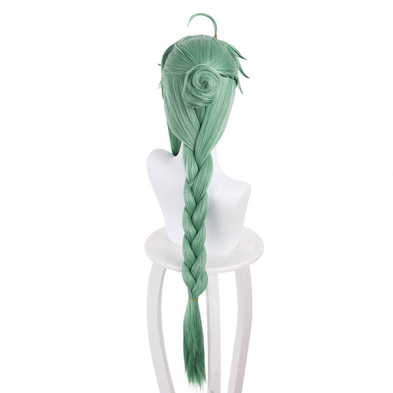 Game Genshin Impact Baizhu Long Green Cosplay Wigs