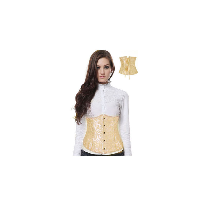 Corset Women‘s Brocade Underbust Boned Corsets Bustier Waist Trainer
