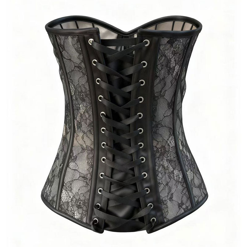 Sexy Cutout Lace Slim-Fit Strapless Corset