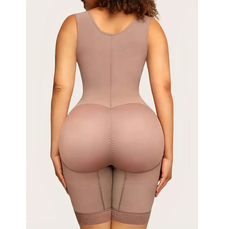 Plus Size Fajas Colombianas Moldeadoras Postpartum Shapewear Tummy Control for Women Butt Lifter Body Shaper with Zipper Crotch