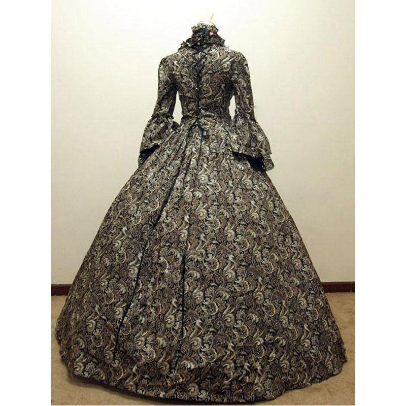 European Retro Victorian Court Style Women's Evening Dress Cosplay Costumes