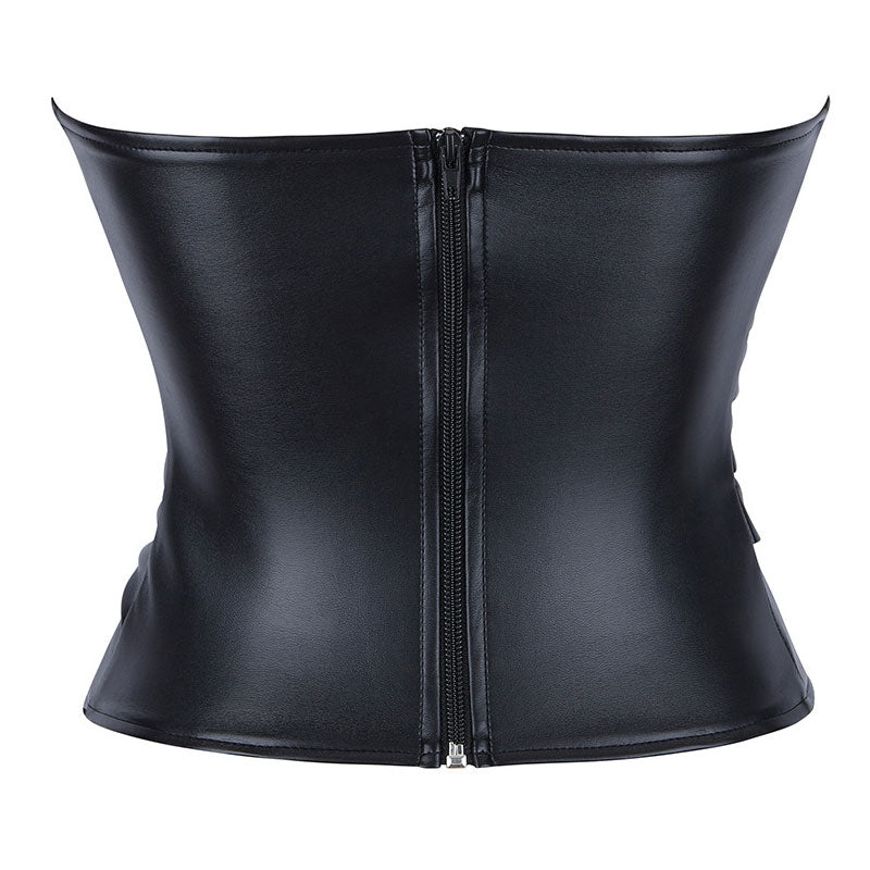 Women's Sexy Corset Tube Top Summer Lace-Up Backless Going Out Double Lined Cropped Tank Tops