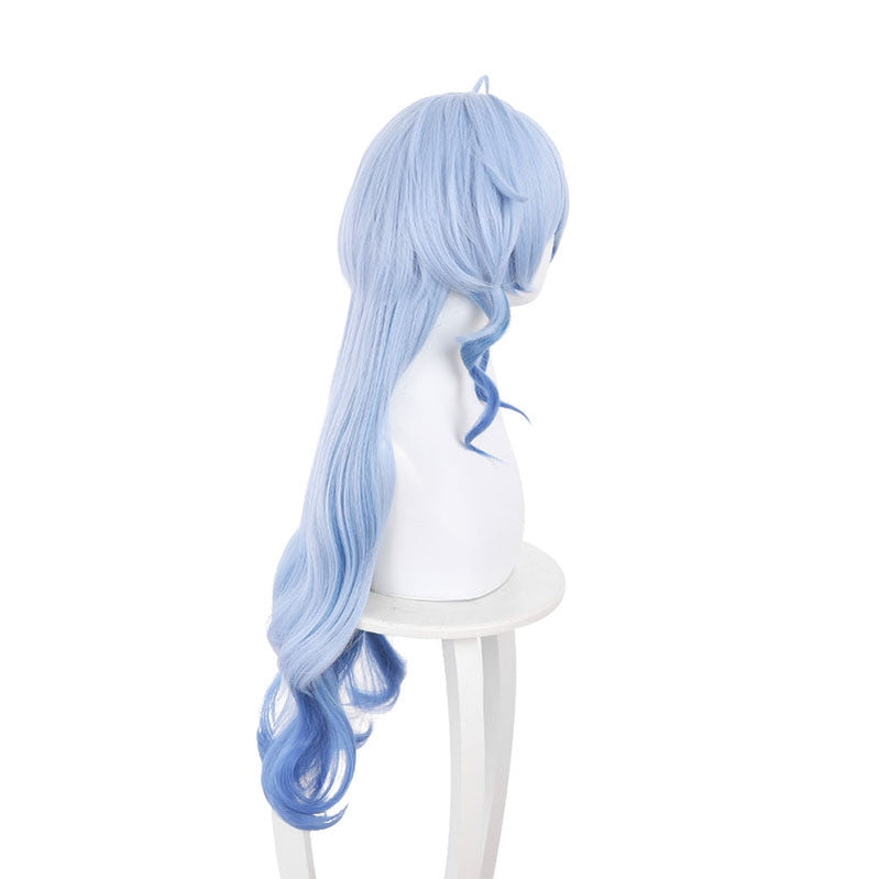 Game Genshin Impact Ganyu Blue Long Cosplay Wigs