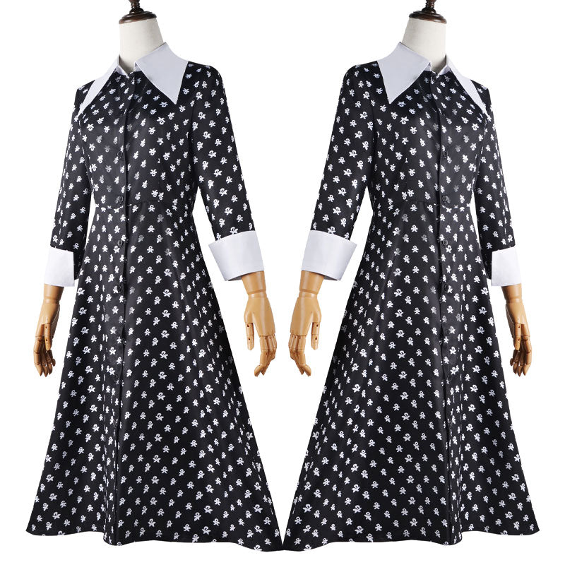 The Addams Family Wednesday Christina Ricci Dress Cosplay Costumes