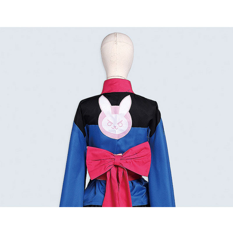 Game Overwatch D.Va Hana Song Kimono Lolita Dress Cosplay Costumes