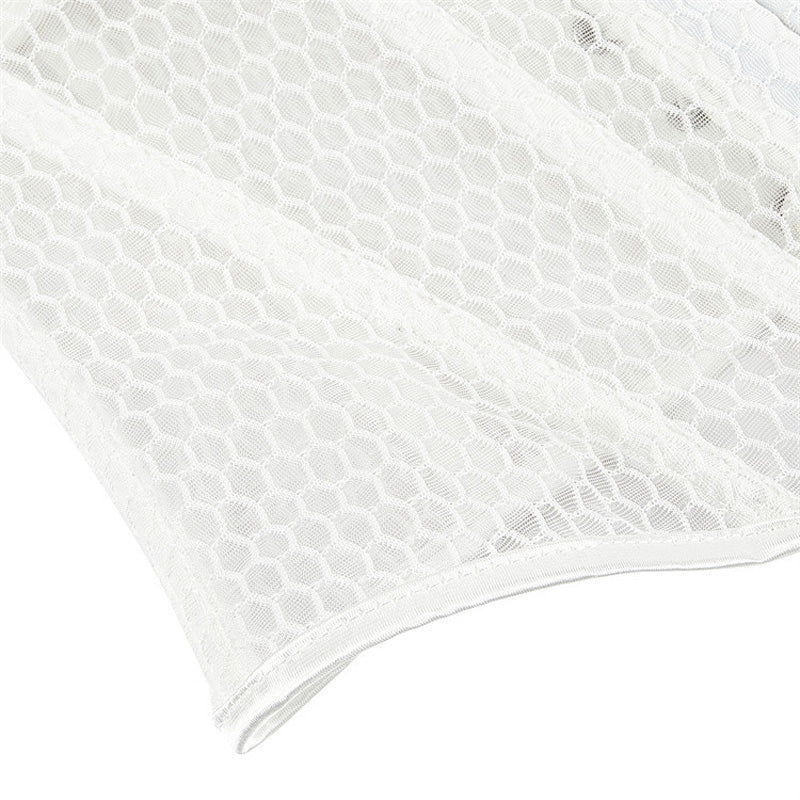 Retro Court Style Breathable Mesh Bra with Herringbone Fit Cosplay Costumes