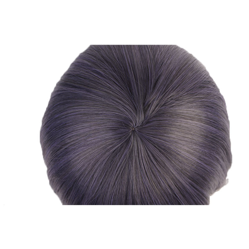 Game Genshin Impact Kujo Sara Blue Gradient Short Cosplay Wigs